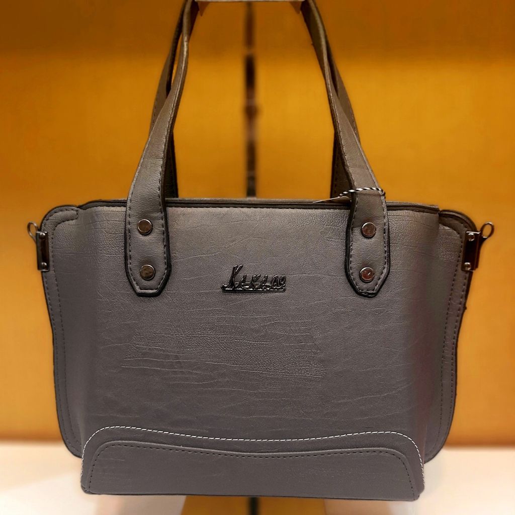 خرید آنلاین کیف چرمی خاکستری