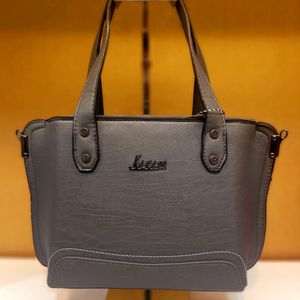 کیف چرمی خاکستری