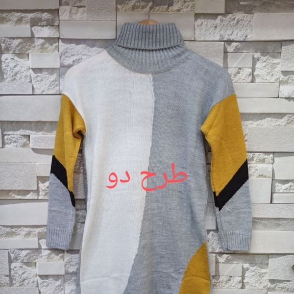 بافت یقه اسکی بلند وارداتی گرم بالا