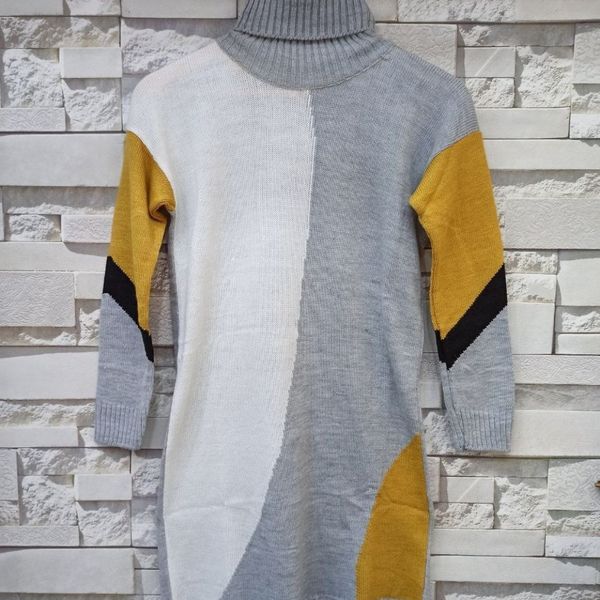 بافت یقه اسکی بلند وارداتی گرم بالا