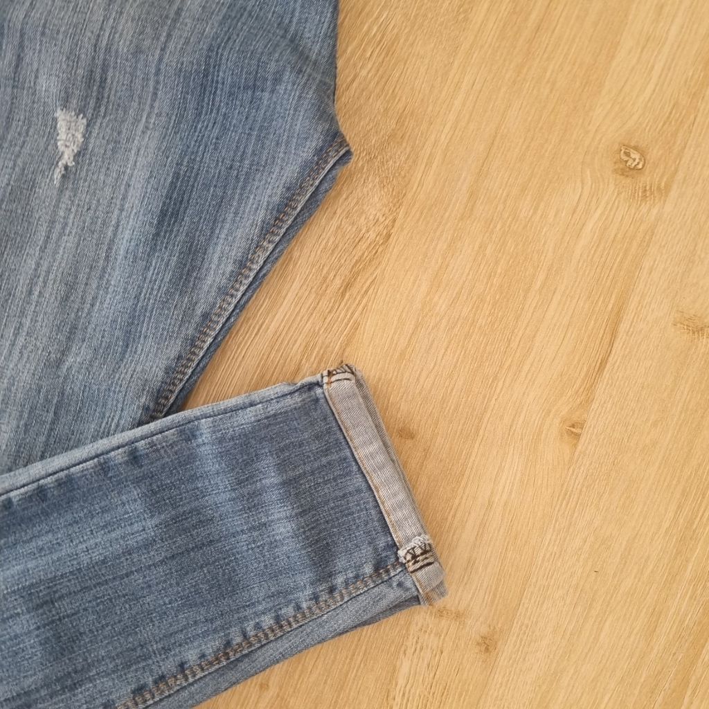 خرید اینترنتی شلوار جین زنانه خارجی فول کشی سایز 44 تا 52