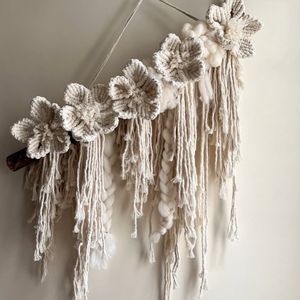 دیوار کوب مکرومه بافی مدل ارکیده