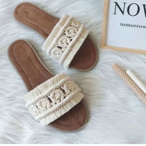 صندل مکر‌ومه بافی مدل ویولت