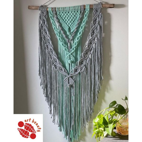 دیوارکوب مکرومه بافی طرح کیانا