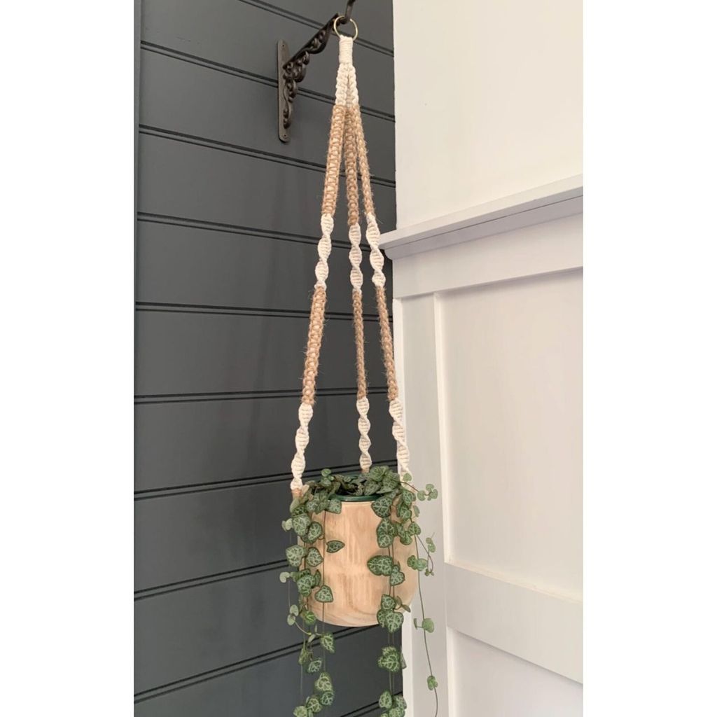 خرید انلاین آویز گلدان مکرومه دکوراتیو طرح رویایی