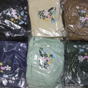 مشخصات کت دامن لنین پاییزه گلدوزی حسنا