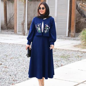 قیمت ارزان کت دامن لنین پاییزه گلدوزی حسنا