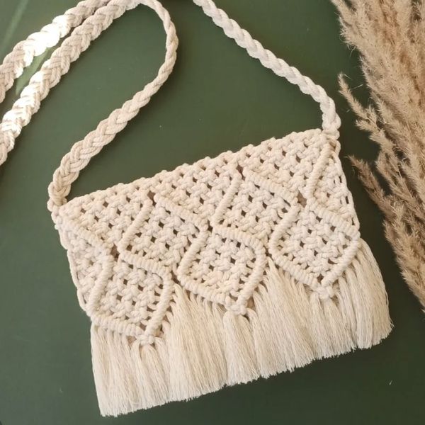 کیف مکرومه بافی مدل 899