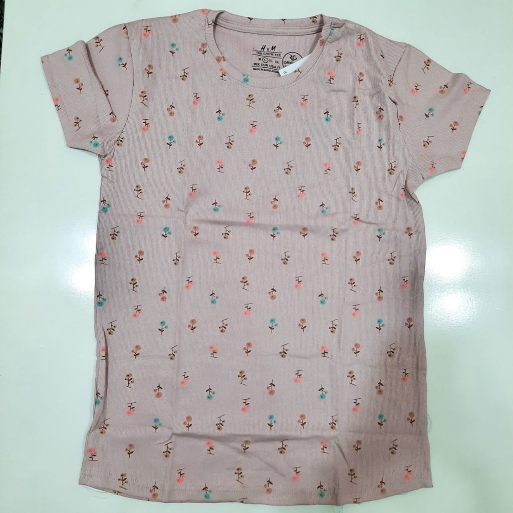 خرید انلاین تیشرت زنانه کبریتی برند اچ اند ام لارج