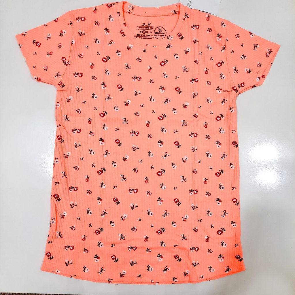 خرید اینترنتی تیشرت زنانه کبریتی برند اچ اند ام لارج