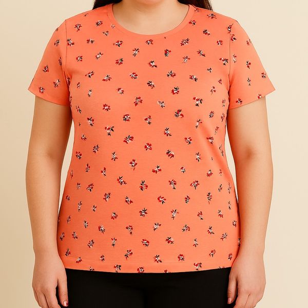 تیشرت زنانه کبریتی برند اچ اند ام لارج