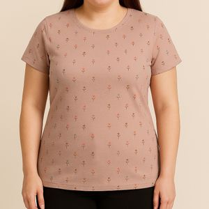 تیشرت زنانه کبریتی برند اچ اند ام لارج