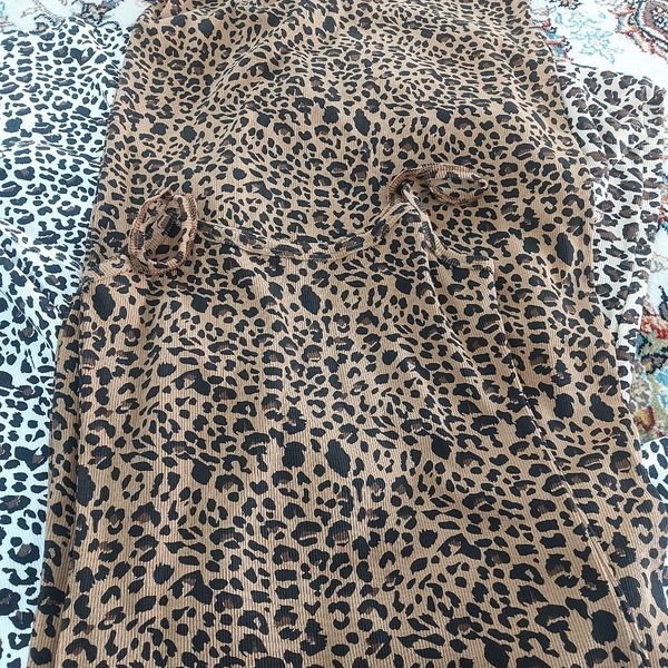 پیراهن پلنگی زنانه کبریتی