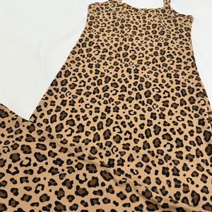 قیمت ارزان پیراهن پلنگی زنانه کبریتی