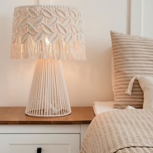 قیمت آباژور رومیزی مکرومه پترن برگ ( رویش )