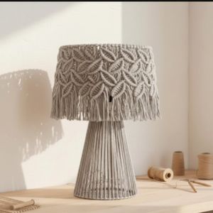 قیمت آباژور رومیزی مکرومه پترن برگ ( رویش )