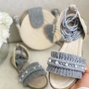 صندل مکرومه بافی مدل تارا