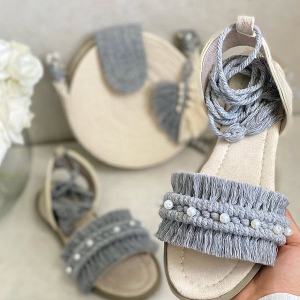 صندل مکرومه بافی مدل تارا