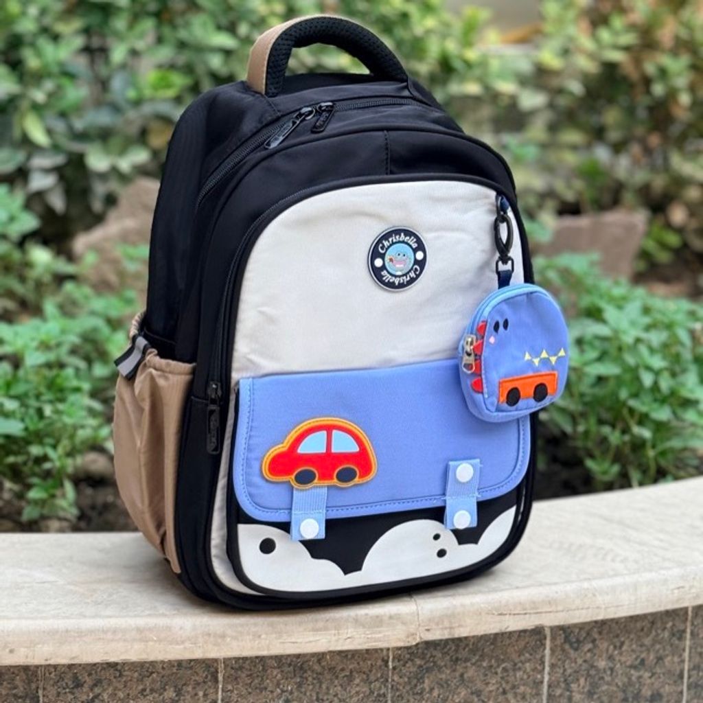 خرید اینترنتی قیمت کوله پشتی اورجینال طرح ماشین برند Chrisbella کد 4060504