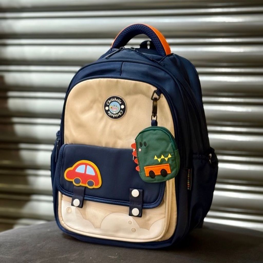 خرید اینترنتی قیمت کوله پشتی اورجینال طرح ماشین برند Chrisbella کد 4060504
