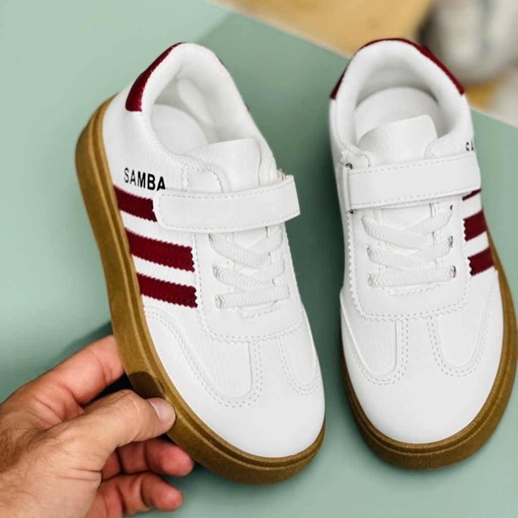 خرید اینترنتی قیمت ونس بچگانه وارداتی طرح سامبا سه خط برند Kids کد 4033102