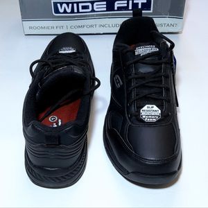 خرید اینترنتی کفش مردانه اسکچرز چرمی مشکی مناسب اداره و محیط کار Skechers Dighton