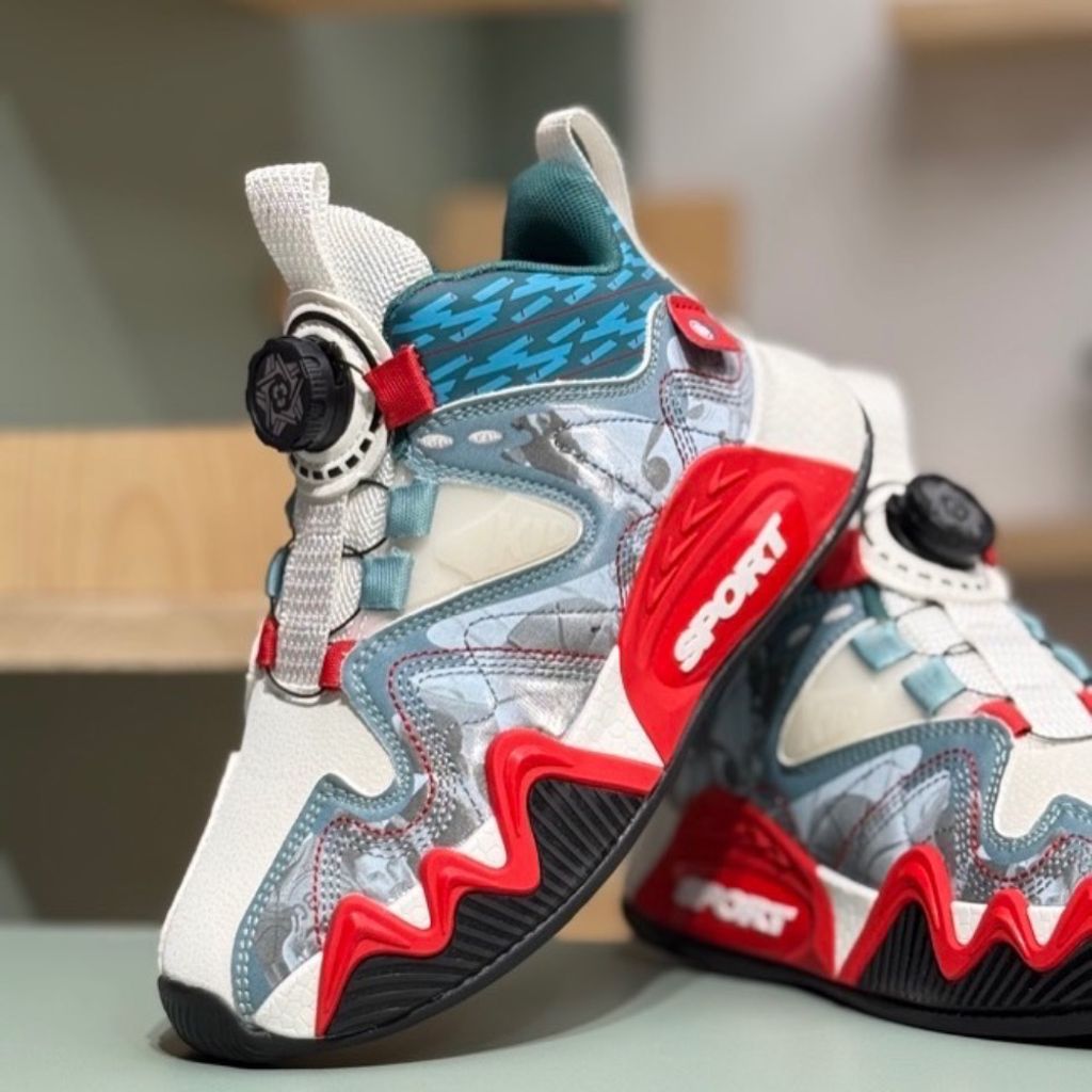 قیمت ارزان کتونی بچگانه طرح بسکتبالی کد 4052904