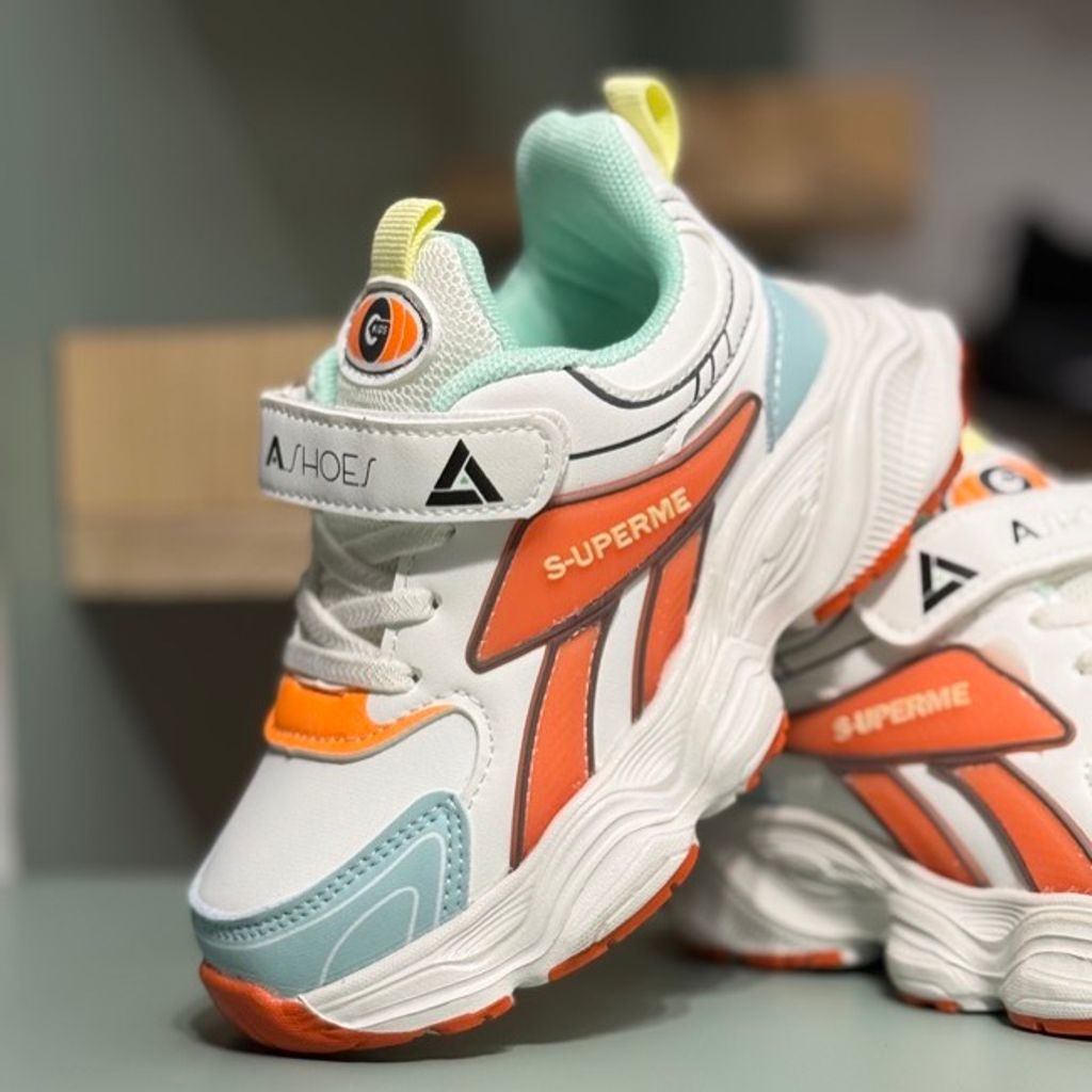 خرید اینترنتی قیمت کتونی بچگانه طرح Superme برند Ashoes کد 4060404