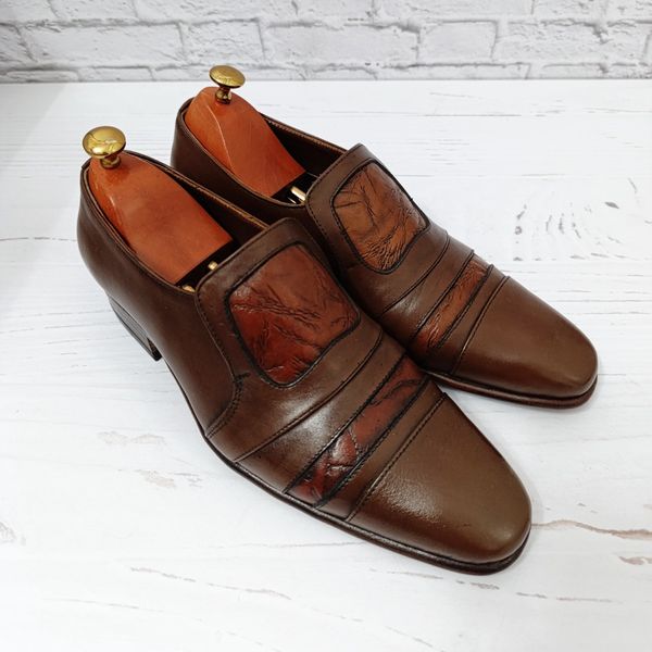 کفش مردانه زیره چرم طبیعی گاومیش مدل رابرت تک سایز