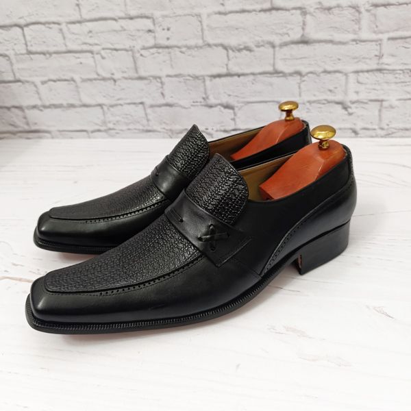 کفش مردانه زیره چرم طبیعی گاومیش مدل نیکوزیا تک سایز