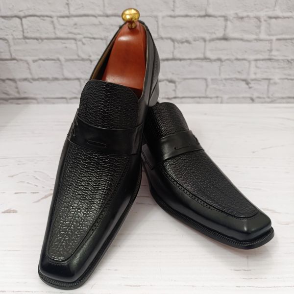 کفش مردانه زیره چرم طبیعی گاومیش مدل نیکوزیا تک سایز