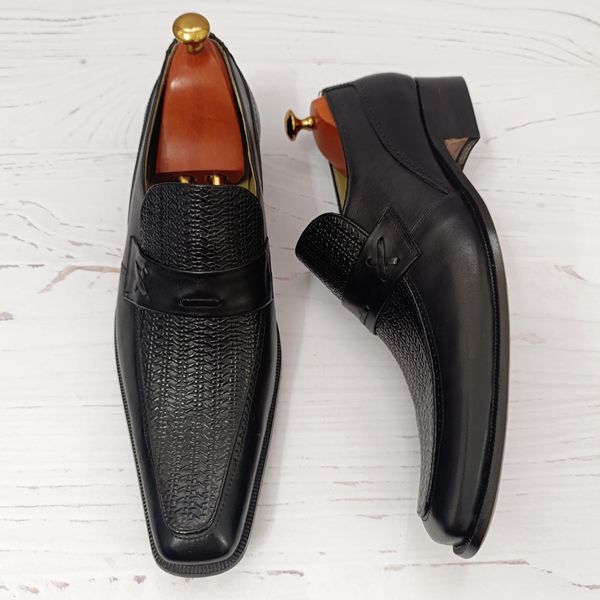 کفش مردانه زیره چرم طبیعی گاومیش مدل نیکوزیا تک سایز