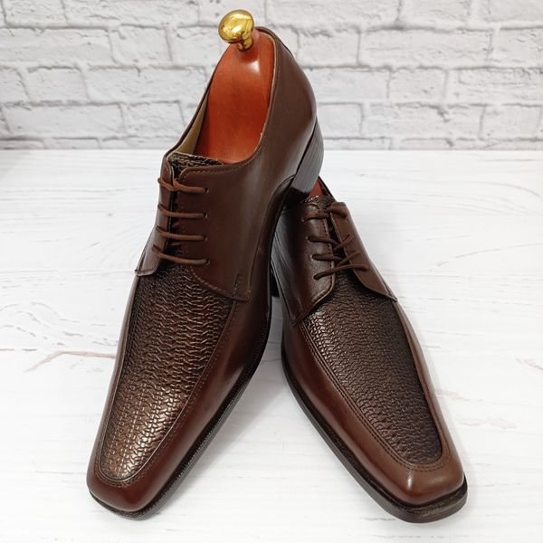 کفش مردانه زیره چرم طبیعی گاومیش مدل سانتوز تک سایز