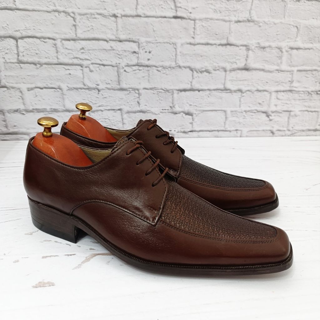 خرید اینترنتی کفش مردانه زیره چرم طبیعی گاومیش مدل سانتوز تک سایز