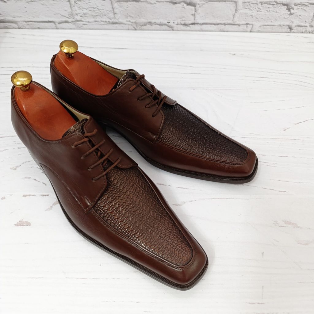 قیمت ارزان کفش مردانه زیره چرم طبیعی گاومیش مدل سانتوز تک سایز