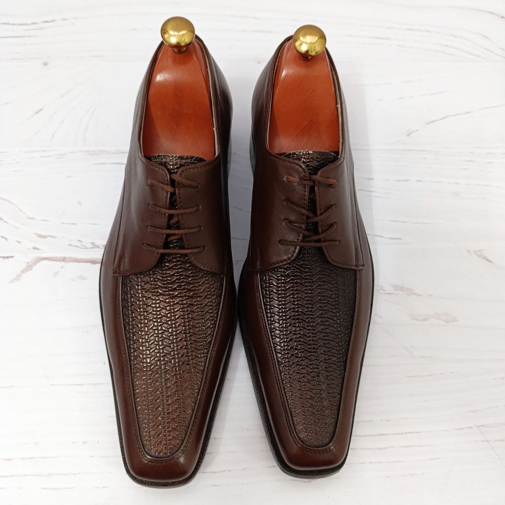 خرید اینترنتی کفش مردانه زیره چرم طبیعی گاومیش مدل سانتوز تک سایز