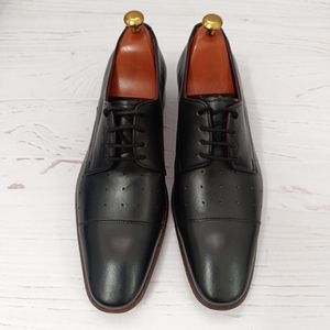 قیمت کفش مردانه زیره چرم طبیعی گاومیش مدل برت سوراخدار تک سایز