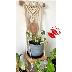 شلف مینیمال مکرومه طرح ارامش