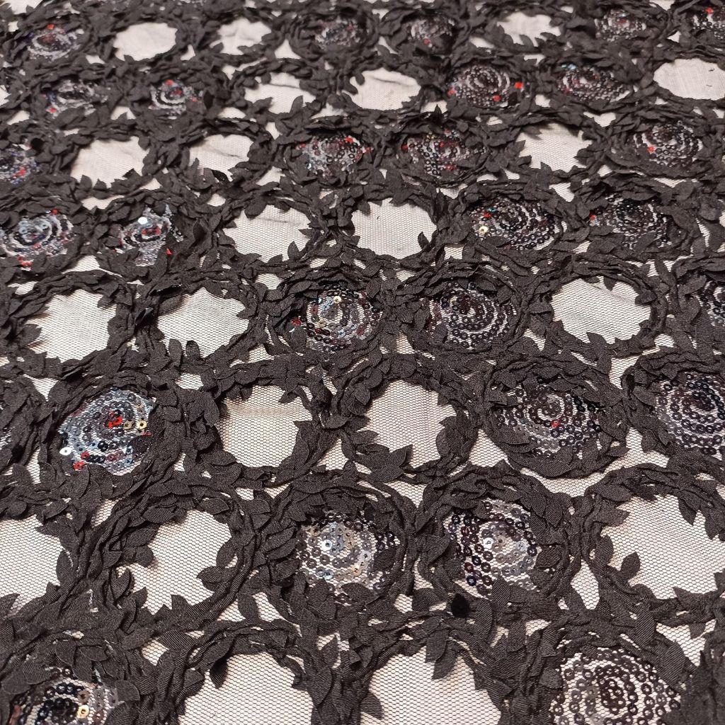 خرید انلاین تور دانتل گل برجسته