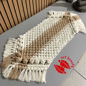 رانر مکرومه دو رنگ طرح مونا