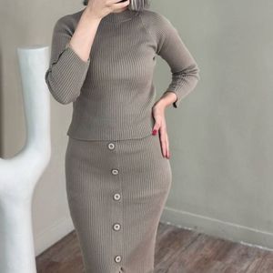 ست بافت بلوز دامن دخترانه