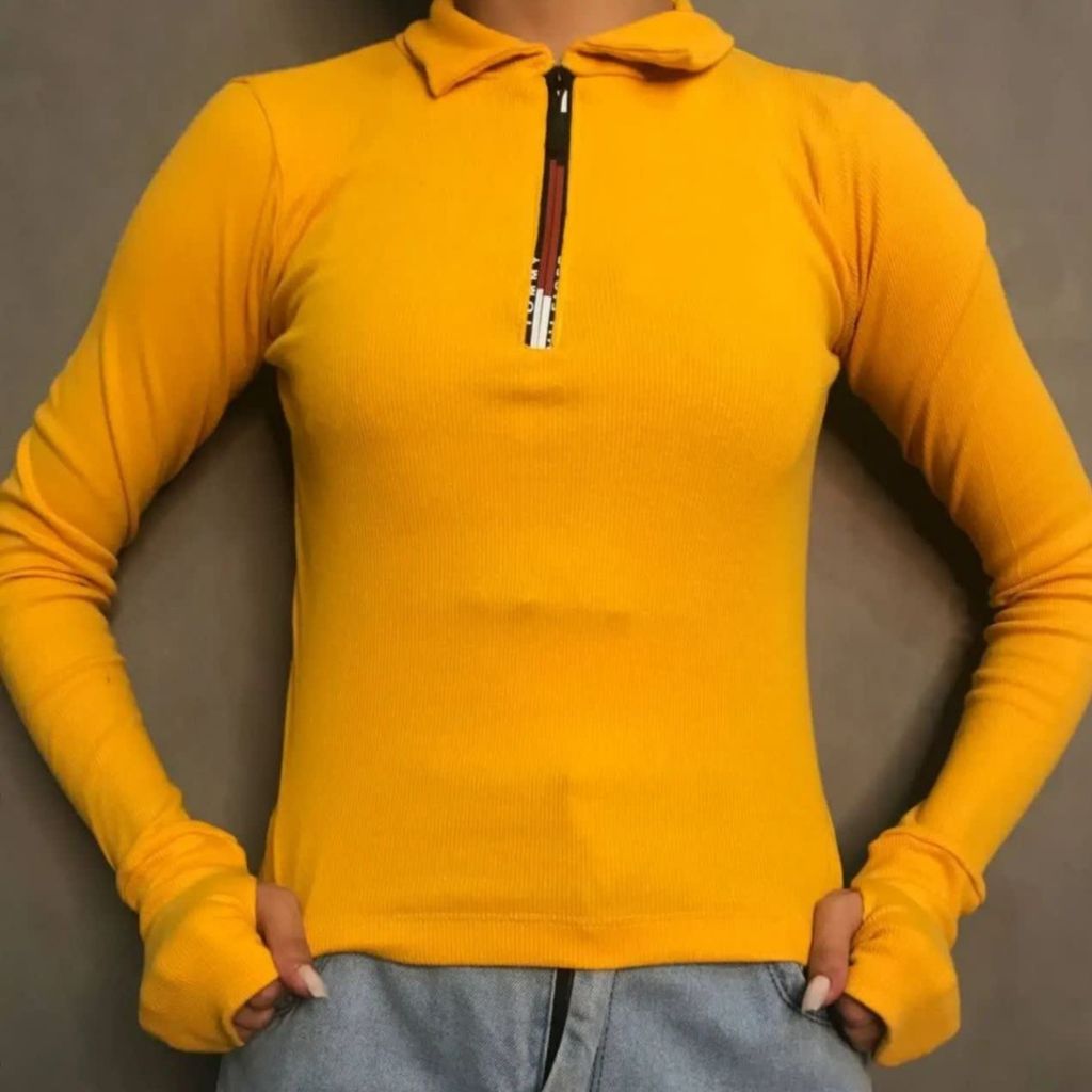 خرید آنلاین بلوز فینگردار جلو زیپ کبریتی