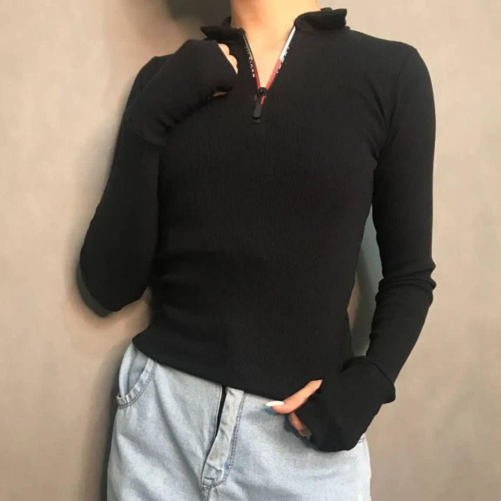 قیمت ارزان بلوز فینگردار جلو زیپ کبریتی