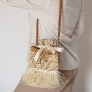 کیف رافیا دست دوز لوپه