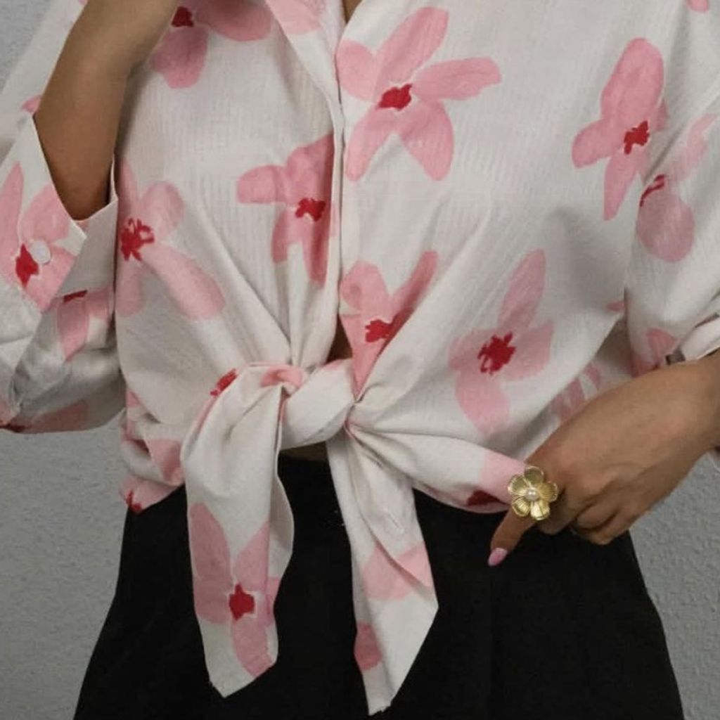 خرید اینترنتی شومیز گره ای نازنین