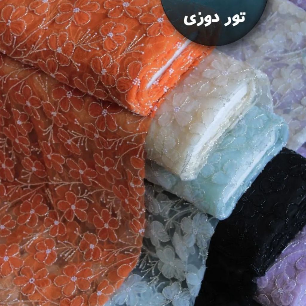 قیمت پارچه دانتل تور دوزی
