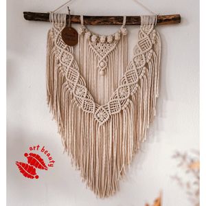 دیواراویز مکرومه دکوری طرح ایلار