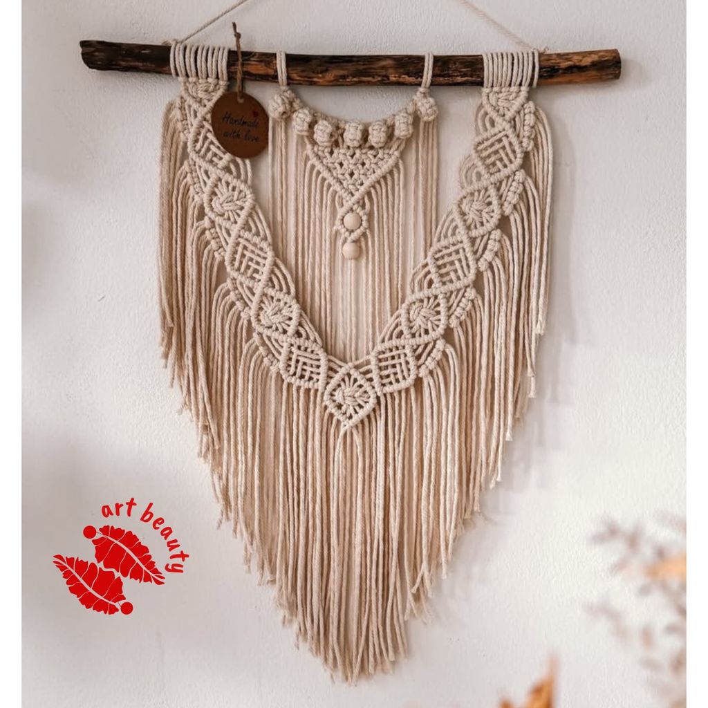 فروش اینترنتی دیواراویز مکرومه دکوری طرح ایلار