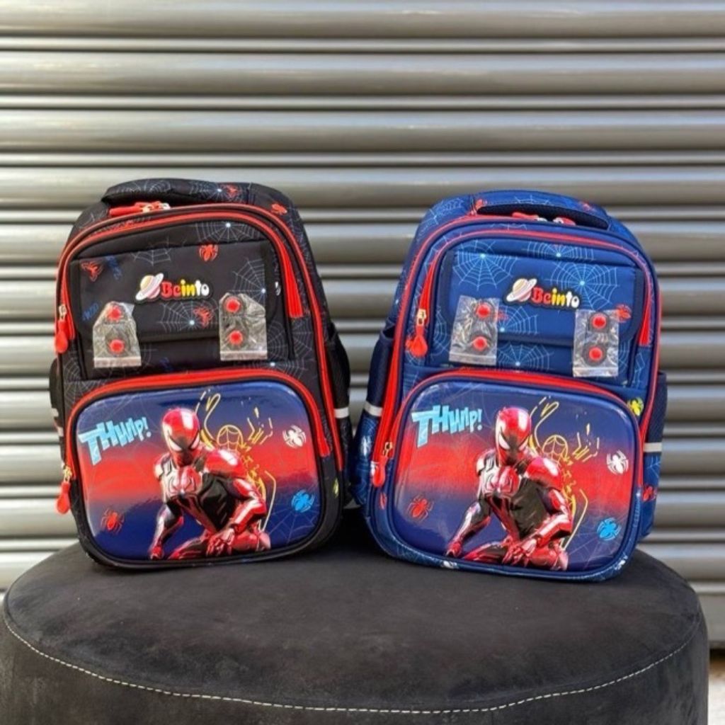 خرید اینترنتی کوله پشتی بچگانه طرح مرد عنکبوتی برند MBA کد 4060703