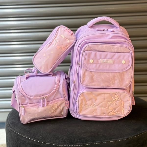 کوله پشتی اورجینال سه تیکه طرح تکشاخ برند Chrisbella کد 4060802